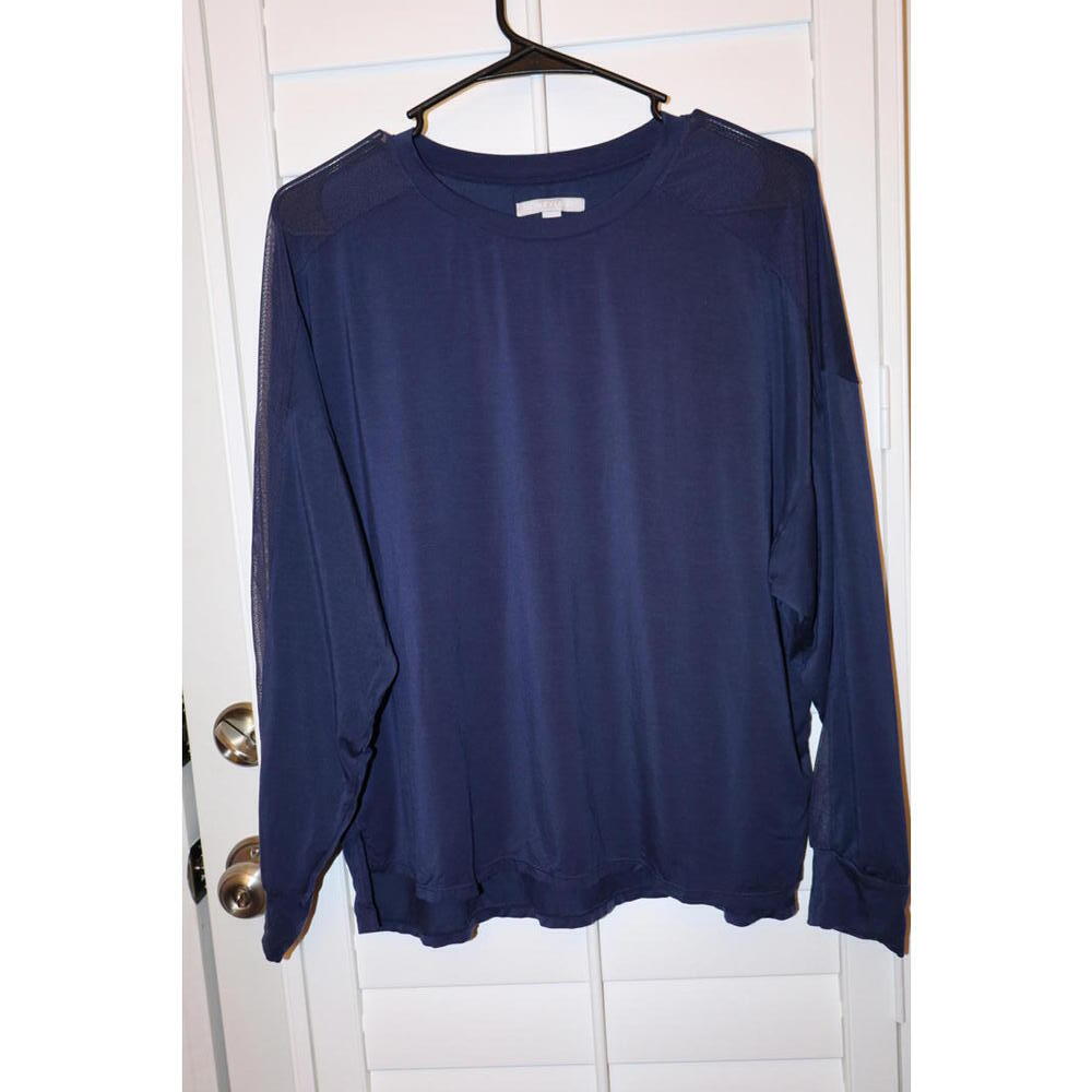 Honeylove Blisswear long sleeve with mesh panel down arm Navy Blue size‎ Small